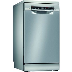 Bosch SPS4HMI61E Série 4 Smart Lave-vaisselle autonome, 45 cm de large, tiroir à couverts, programme Silence particulièrement silencieux, séchage supplémentaire sur simple pression d'un bouton