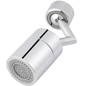 720 Degrés Grand Angle Aérateur pour Robinet, 2 Modes Réglable Mousseur Robinet pour Salle De Bain, Cuisine - Moletage(FM22)