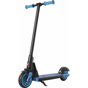 T650, Trottinette Electrique Enfant (Pneus 6,5 Pouces, 12 Km/h, Idéal pour les 8/14 ans, Autonomie 8km, IPx4, Frein au pied à l'arrière - Sonnette) Bleue