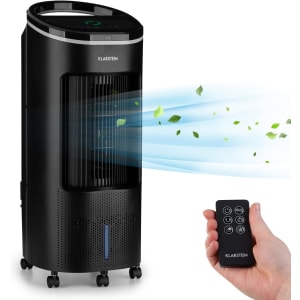 Rafraichisseur d'Air Mobile 4 en 1, Refroidisseur d'Air par Evaporation, Mode Nuit, Humidificateur, Ventilateur, Climatiseur Mobile Sans Évacuation et Silencieux, 65W, Débit d'Air 330m³/h