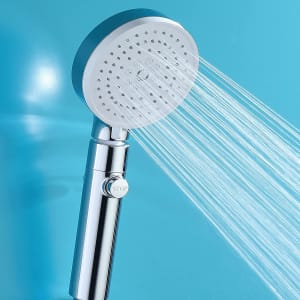 Pommeau de Douche,Pommeau Douche Anti Calcaire,Douche Haute Pression avec 3 Jets,Douchette avec Interrupteur,Pommeau de Douche Economie d'eau,Douchette Douche Salle de Bain Universel NUBES