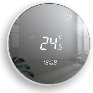 Beok Tuya Thermostat Intelligent Thermostat de Chauffage Thermostat d'ambiance Thermostat WiFi Thermostat pour Chauffage par Le Sol de chaudière à gaz/Eau Compatible avec Alexa, Google 3A TGR86