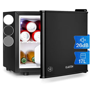 Mini Frigo de Chambre pour Boissons, Petit Frigo Silencieux, Mini Bar Intérieur, Bières, Vins, Petit Refrigerateur Camping, 3 Niveaux de Refroidissement, Frigo Cosmetique, 0-15°C, 17L