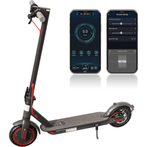 AOVORPO Trottinette Electrique, Étanche|Réglable 8,5'' Pneu Solide, Trois Modes de Vitesse, Autonomie de 30 km, Max 120kg