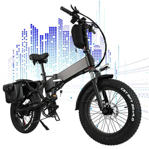 Velo Electrique Gros Pneu 20"* 4" avec Batterie 48V 15Ah, Vélo De Montagne De Ville Longue Portée, Velo Electrique Homme et Femme…