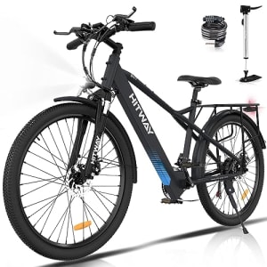 Vélo électrique de Montagne 26", vélo électrique Puissant 36V 11.2Ah 250W,Shimano 21 Vitesses, 25km/h vélos à Assistance électrique pour Adultes