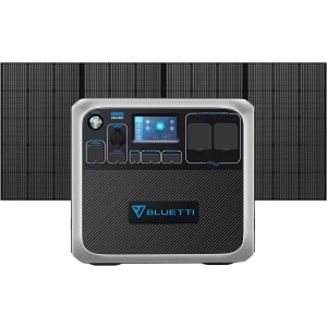 Générateur Électrique AC200P avec 1 Panneau Solaire 350W PV350, Groupe Électrogène Solaire 2000Wh avec 2 Prises CA 2000W, Batterie de Secours LiFePO4 pour Camping, Urgence, Maison