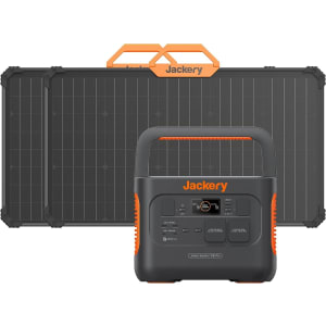 Générateur solaire 1000 PRO Jackery, Station d'énergie 1000Wh avec 2 panneaux 80W, Charge rapide CA en 1,8h, Double port PD 100W, Absorption solaire double face, pour le camping et les pannes