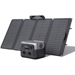 ECOFLOW Station électrique portable RIVER 2 MAX avec Panneau solaire portable de 160W，sortie 1000 W avec X-boost, générateur solaire pour extérieur, camping-cars,domestique,balcon