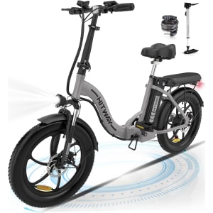 Vélo Électrique,20" VTT Fat Bike Electrique Adulte Pliable,Batterie 36V/11,2Ah,Moteur 250W,Portée 35-90km,Shimano 7 Vitesses,E Bike Ville