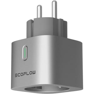 Smart Plug EcoFlow, Prise Wi-FI, Suivi de la consommation et de répartition Automatique de l’énergie, Commande à Distance par appli, Commande vocale, systèmes domotiques conformes au protocole Matter