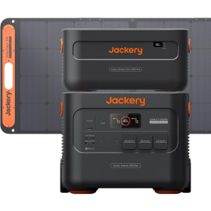 Kit générateur solaire Jackery 4000, Explorer 2000 Plus et 1X Batterie extensible PackPlus E2000 Plus avec panneau solaire 1 * 200W, Batterie LiFePO4 4085,6Wh, 3000W de puissance.