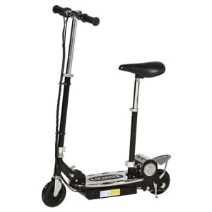 Trottinette électrique 120 W pliable pour enfant de 7 à 12 ans hauteur guidon et selle réglable 10 Km/h max. noir