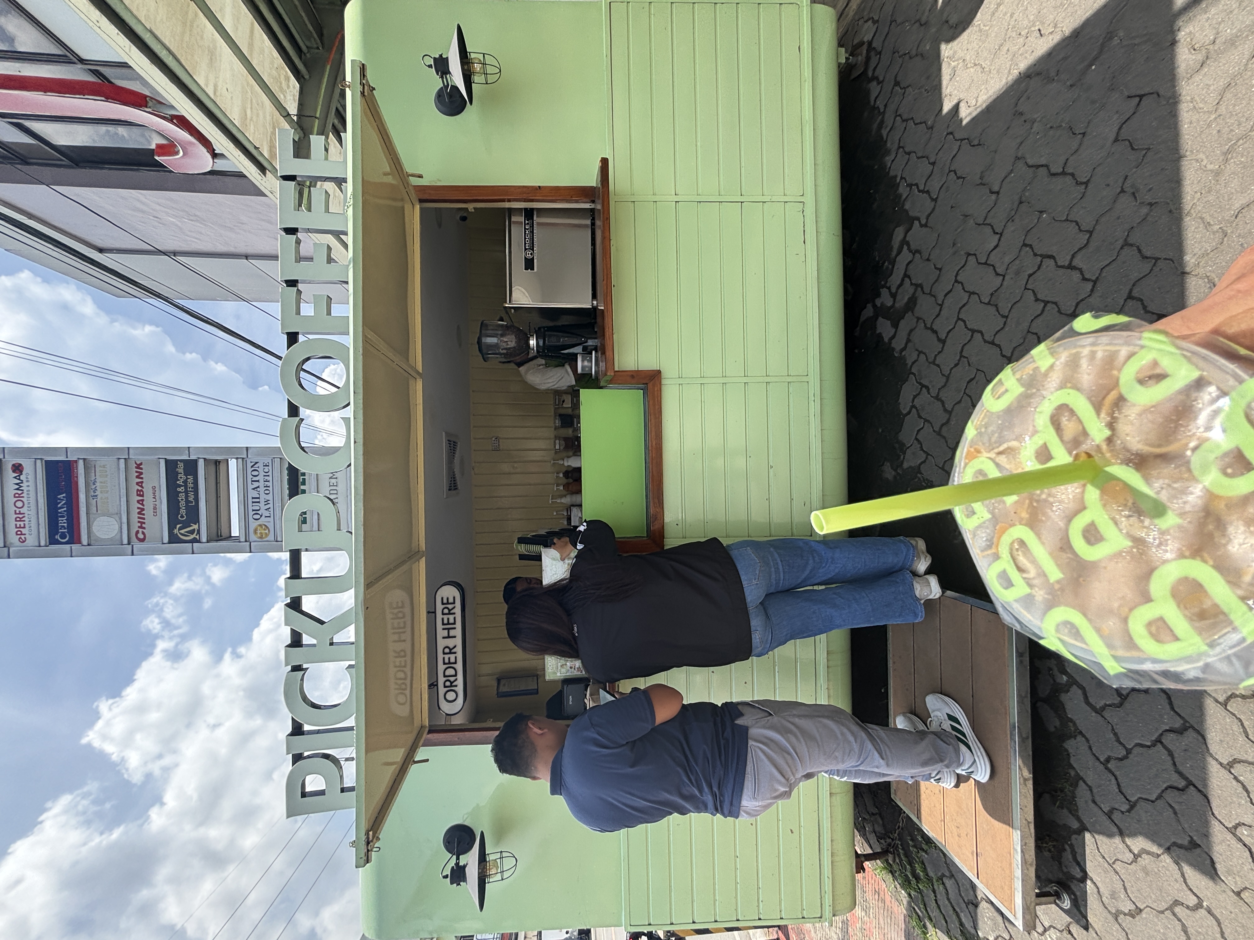 A café that treated me before I started riding toward Tops