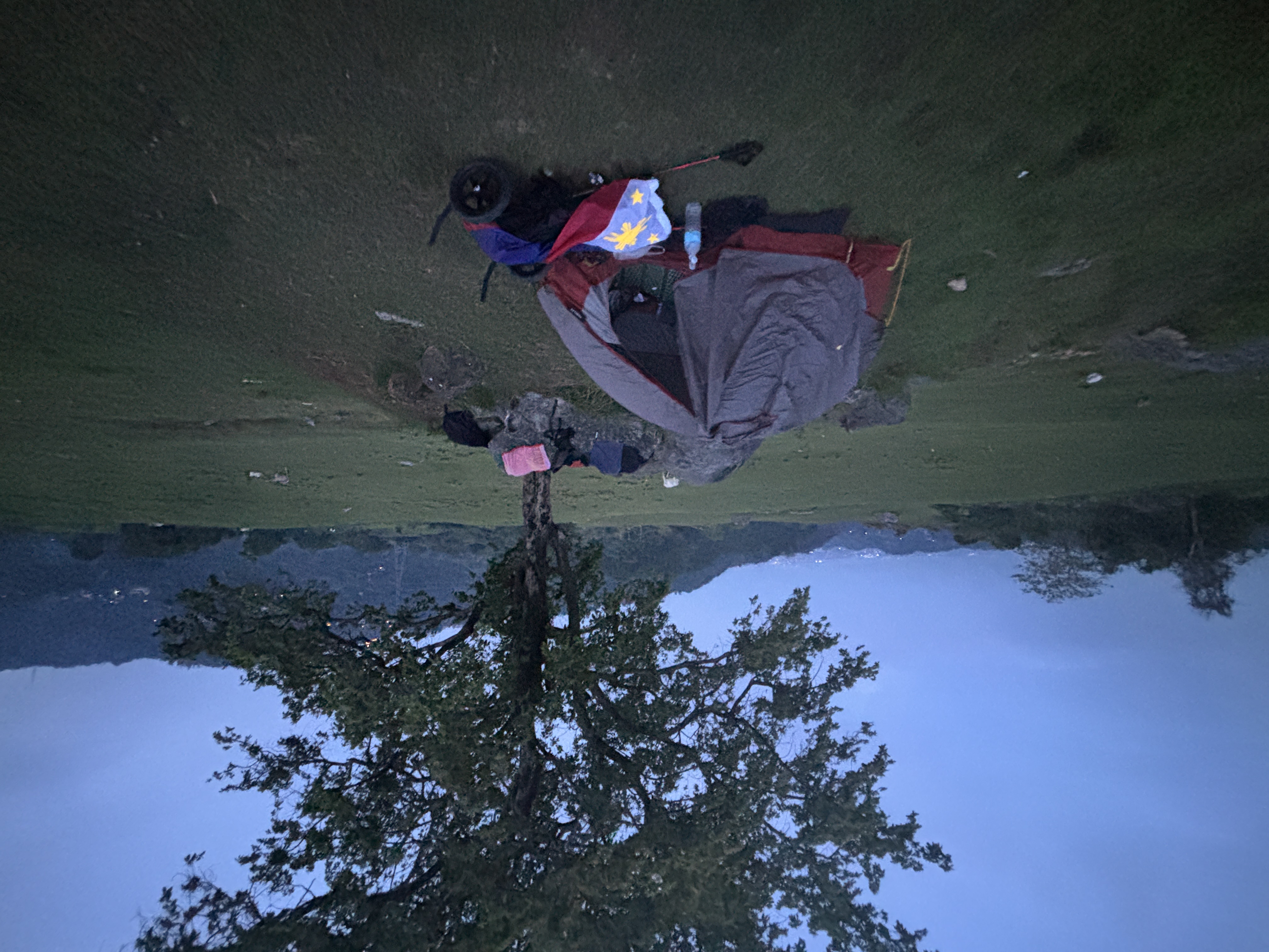 The campsite at the former golf course