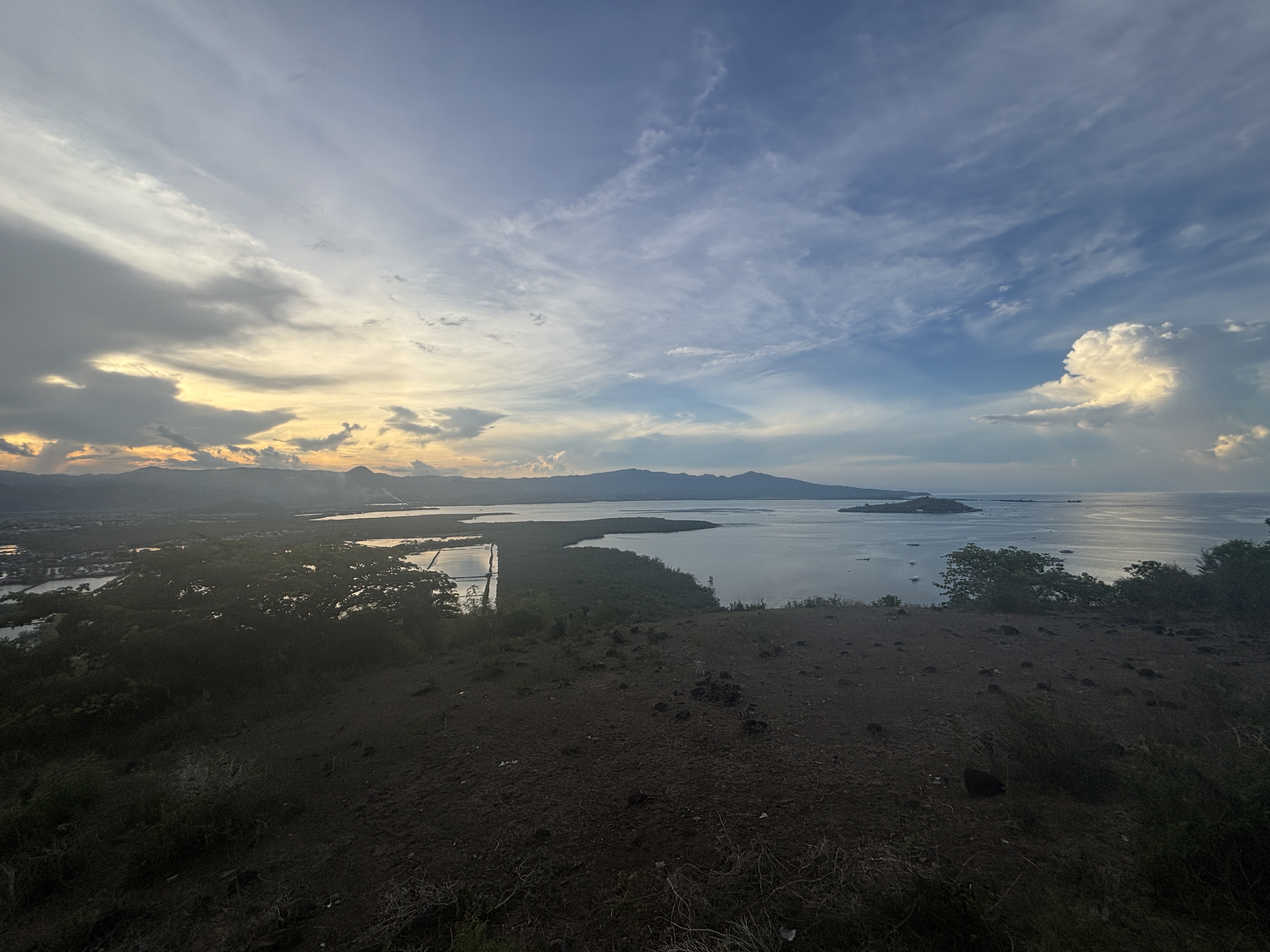 A stunning view of the Bais wetlands and fish ponds