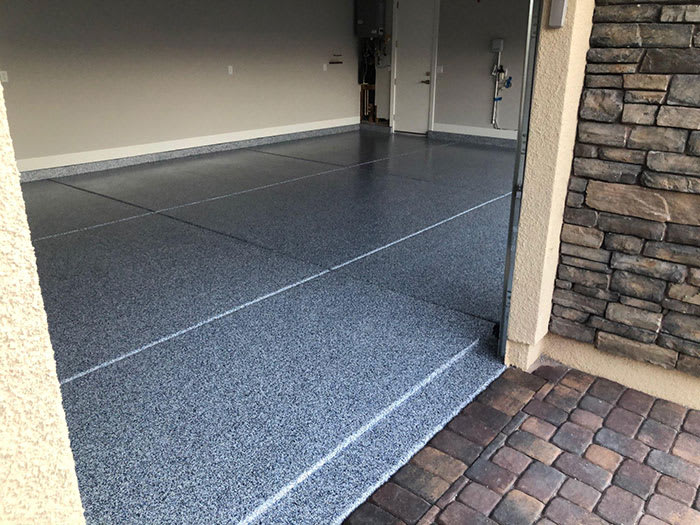 Residential Garage Denim Flake