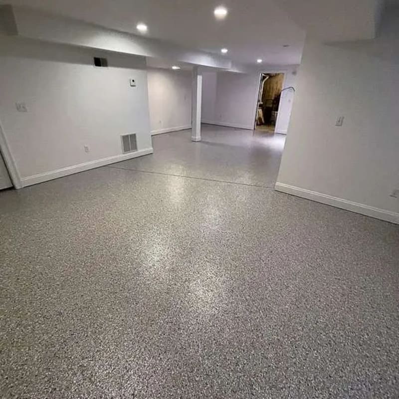 Basement floor coating
