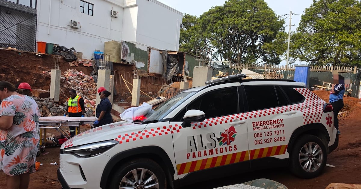 Three workers sustain serious injuries after wall collapses in Durban