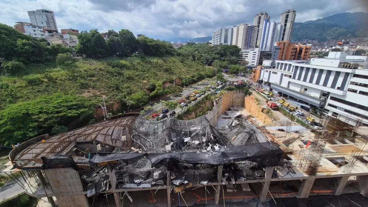 Colapso en zona social en construcción deja cuatro heridos en conjunto residencial de Floridablanca