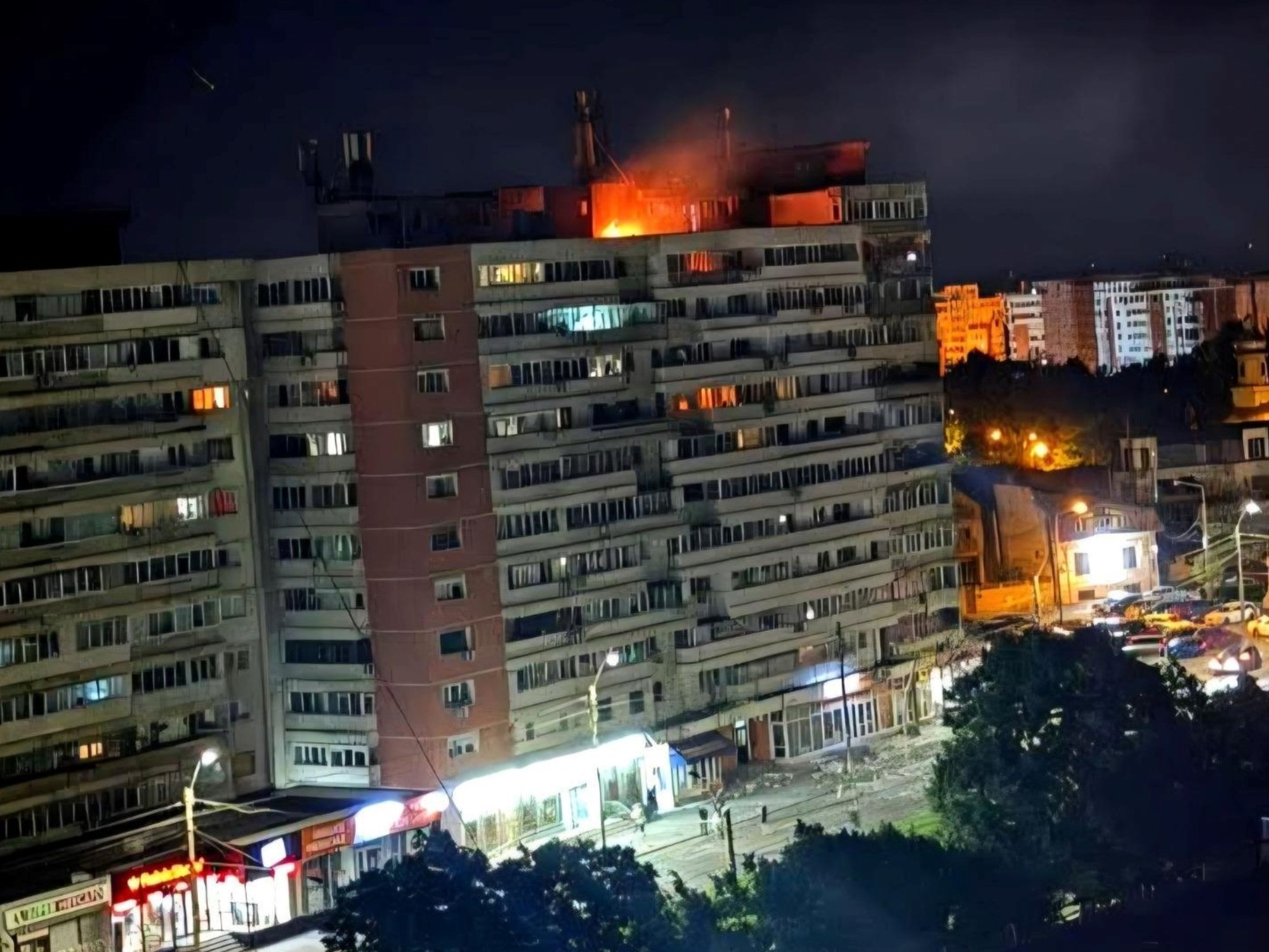 Un dron vinculado a ataques rusos impactó en un edificio de Rumania y dejó dos heridos