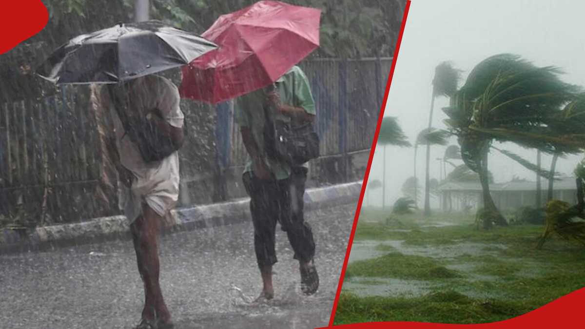 Kenya Met issues 24-hour forecast warning of rainfall in 36 counties and strong winds in multiple regions