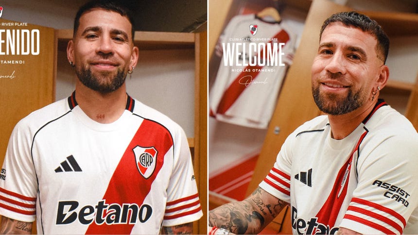 Nicolás Otamendi firma con River Plate después de su etapa en Europa