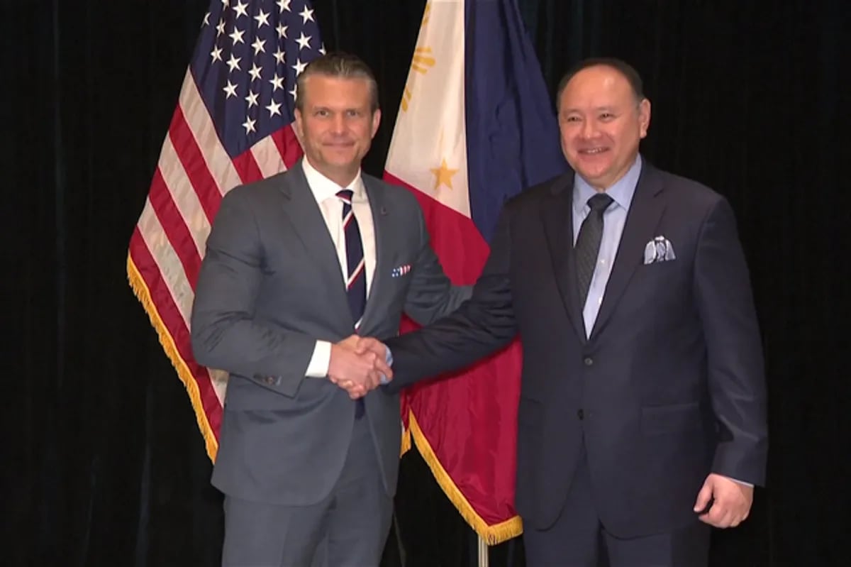 Teodoro holds talks with US defence chief Hegseth at Shangri-La Dialogue in Singapore