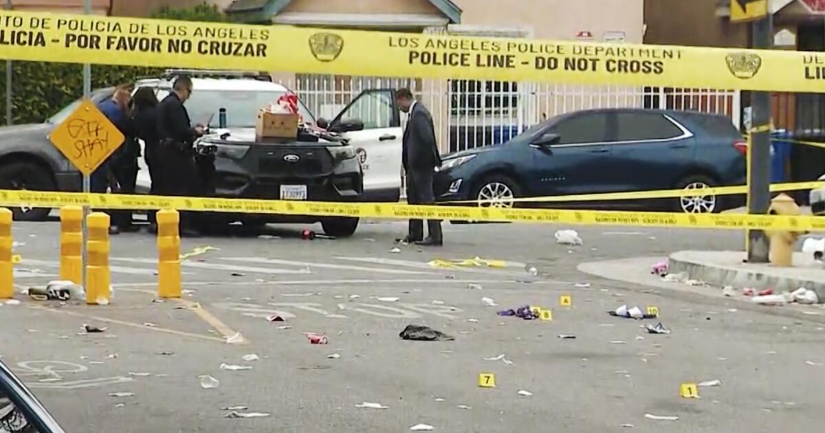 Shooting near Watts vigil leaves one woman dead and another injured