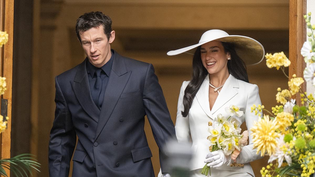 Dua Lipa and Callum Turner Wed in London Ahead of Italian Wedding Celebration