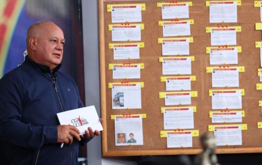 Diosdado Cabello negó negociaciones entre el chavismo y el sector liderado por María Corina Machado