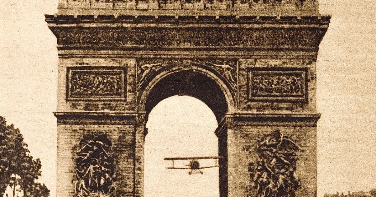 El vuelo de Charles Godefroy bajo el Arco del Triunfo en 1919: una hazaña de la aviación temprana