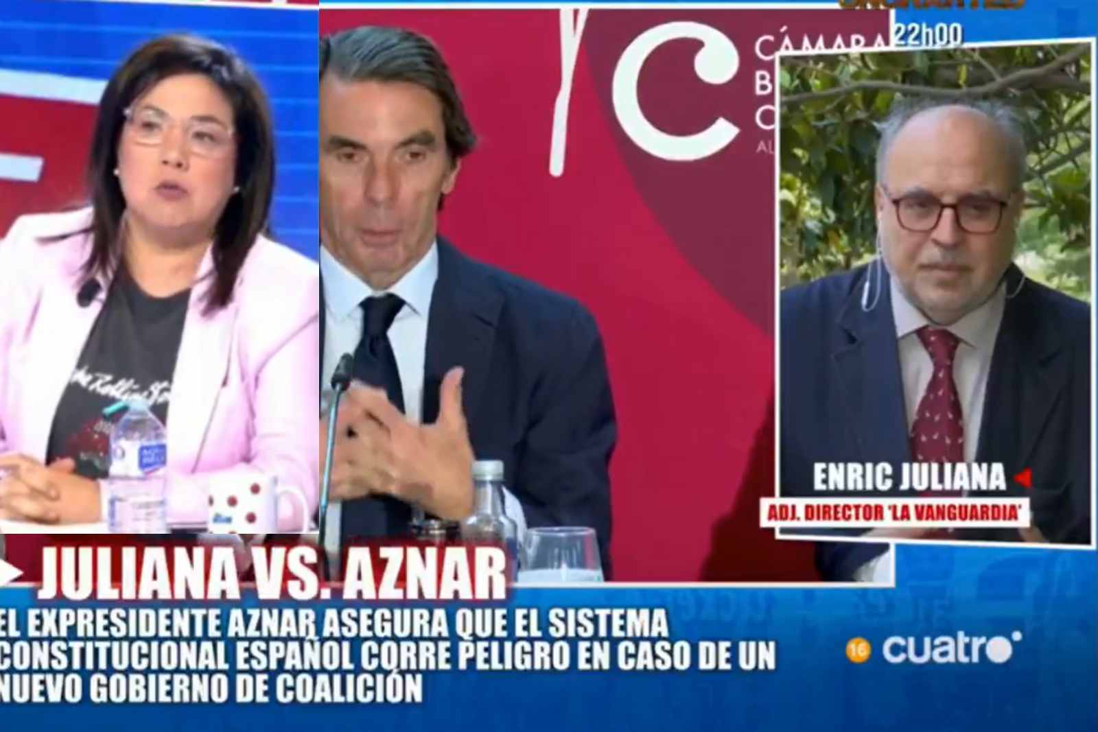 Enric Juliana y Ana Vázquez protagonizan un tenso debate sobre derechos de las mujeres y la política española
