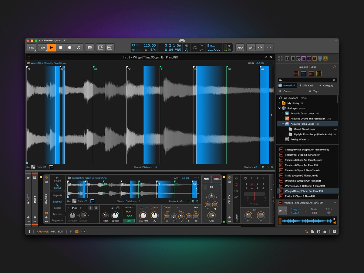Bitwig Studio 6.1 abre su beta pública con un nuevo sampler y mejoras en el procesamiento de audio