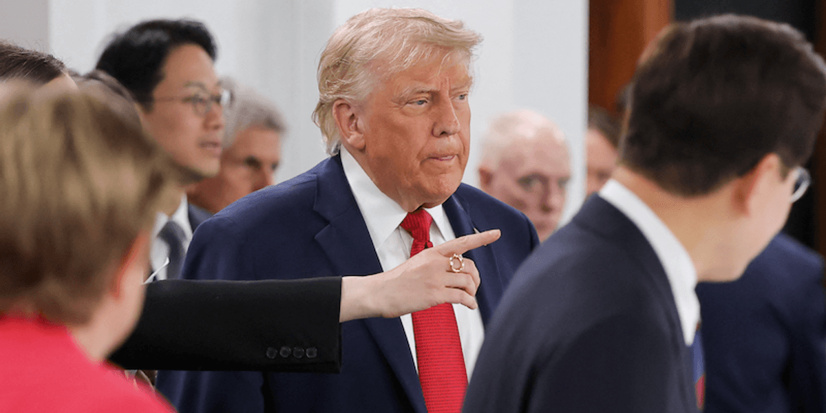 Trump criticized after Truth Social poll on how to spell insult toward Democrats