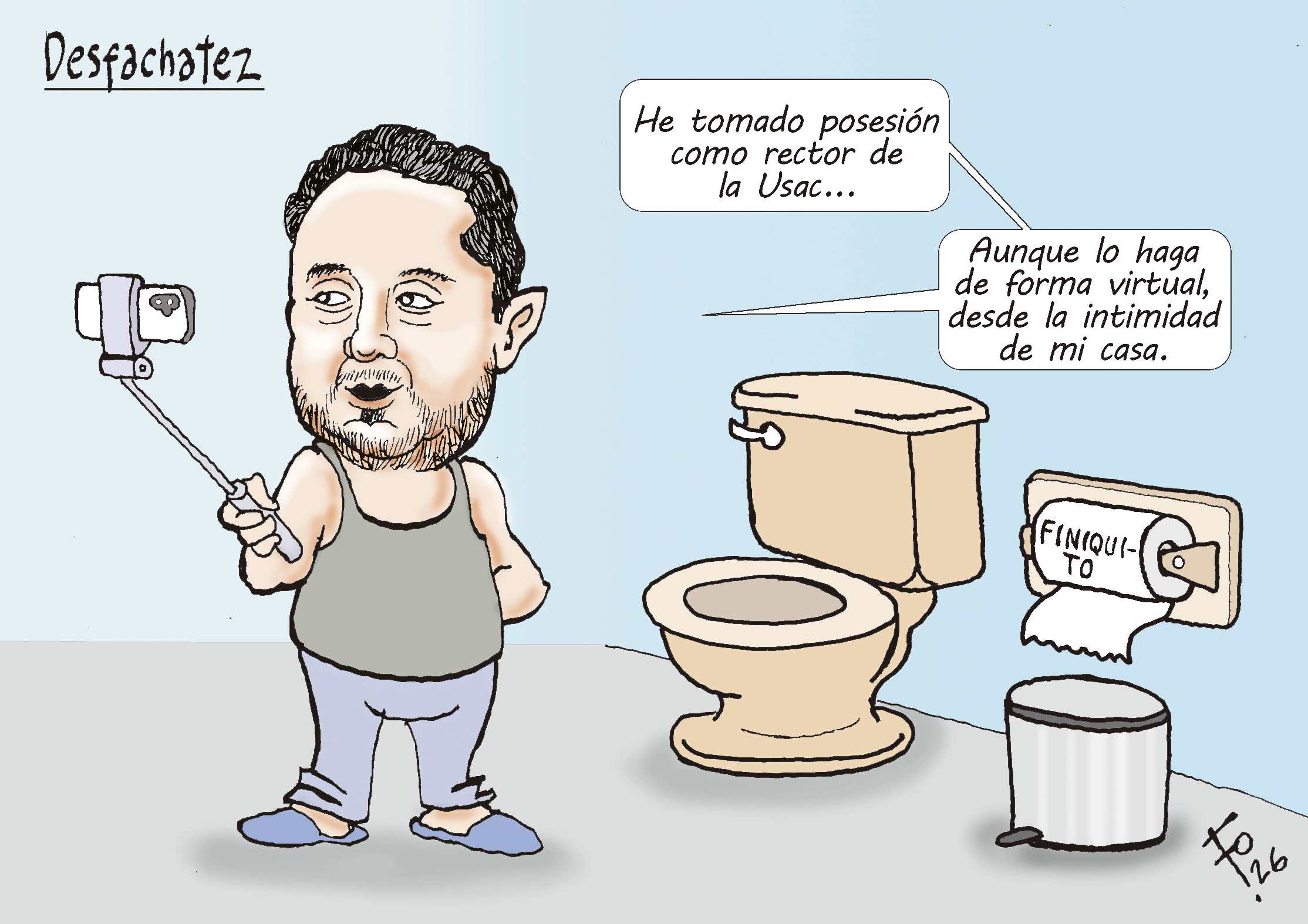 Caricatura de opinión 'Desfachatez' de Fo (Alfredo Morales)