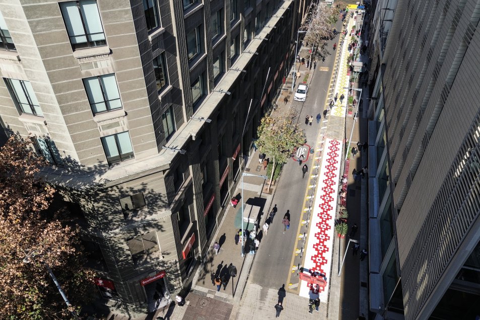 Avanza la rehabilitación de calle Bandera para el retorno del transporte público en Santiago