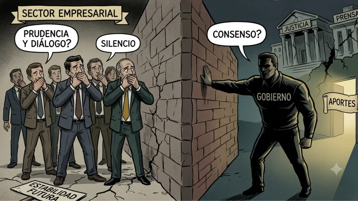 El debate sobre el silencio del sector empresarial frente al Gobierno y sus efectos en la institucionalidad