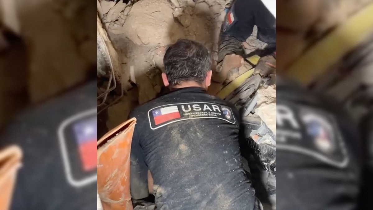 Bomberos chilenos rescataron a sobreviviente de terremotos en Venezuela tras ocho días atrapado