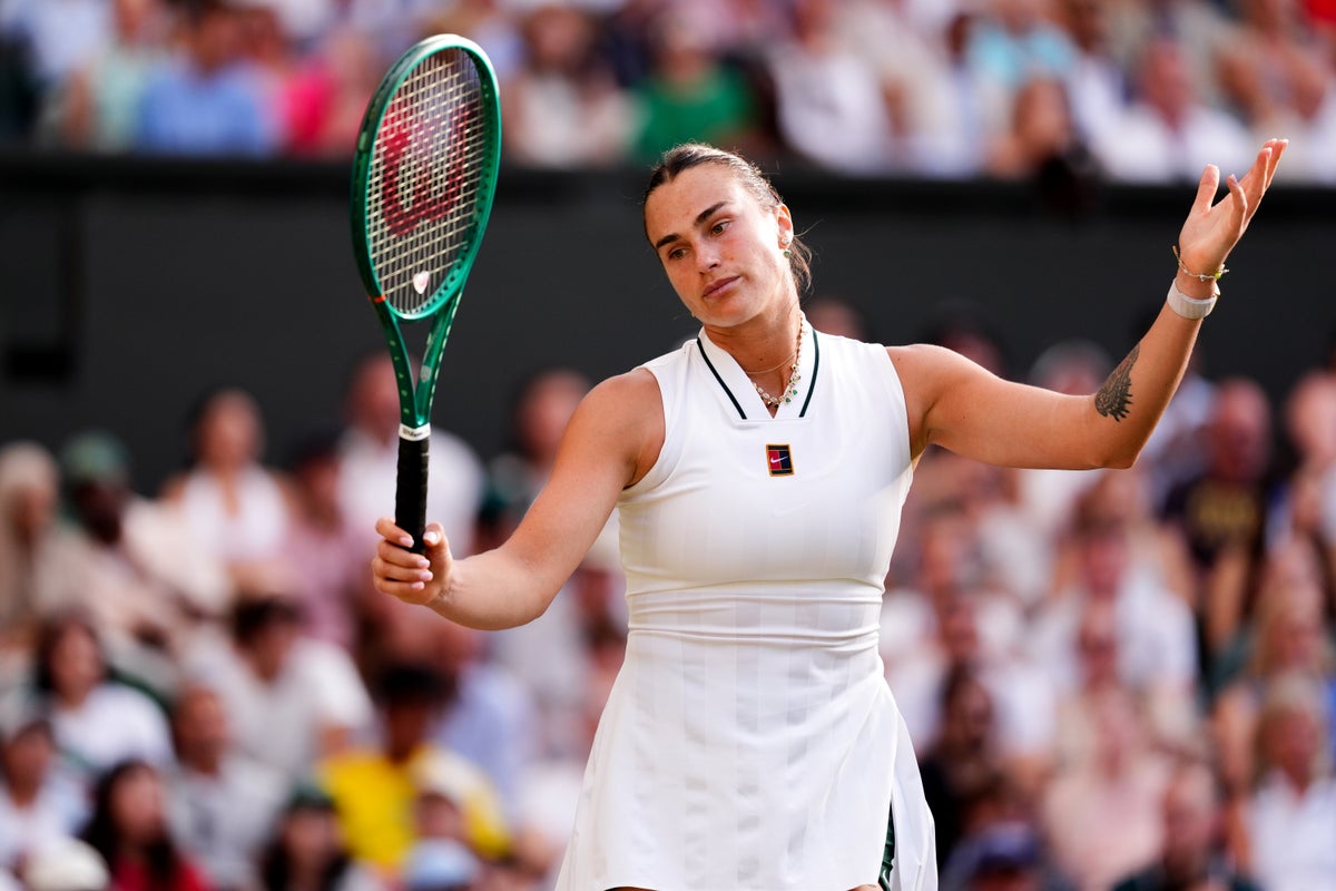 Naomi Osaka reaches first Wimbledon quarter-final as Aryna Sabalenka exits after straight-sets defeat