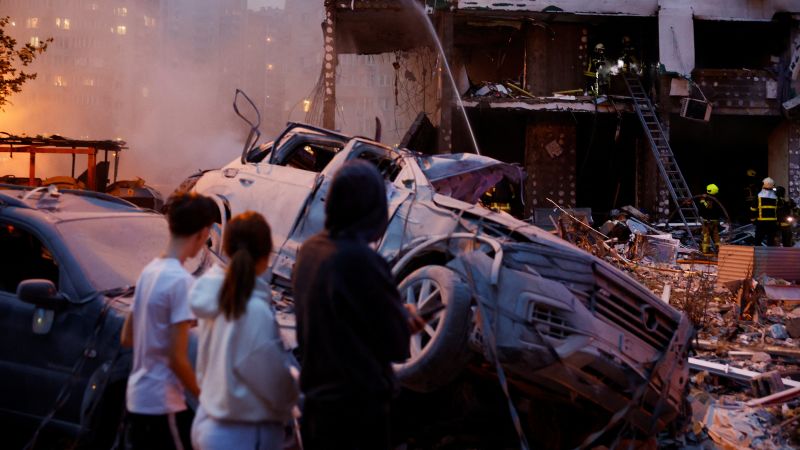 Russian Missile Strikes Kill Dozens in Kyiv Ahead of NATO Summit