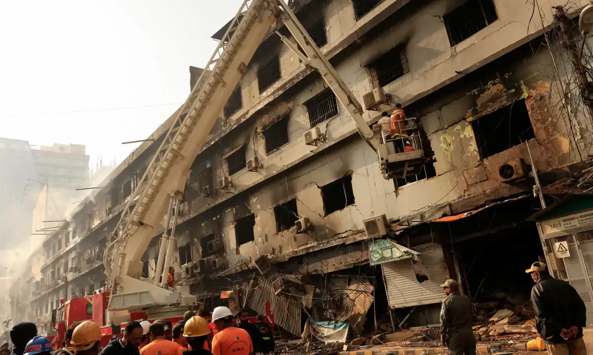 Interim bail granted to accused in Gul Plaza fire, including 11-year-old boy