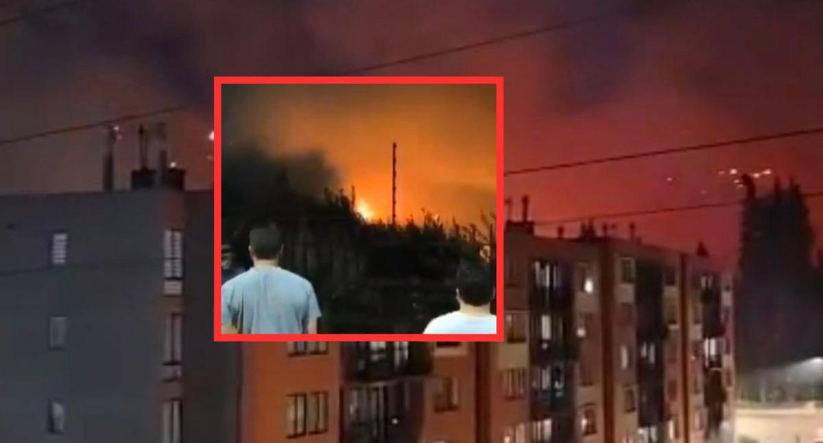 Forest Fire Forces Evacuations in Soacha