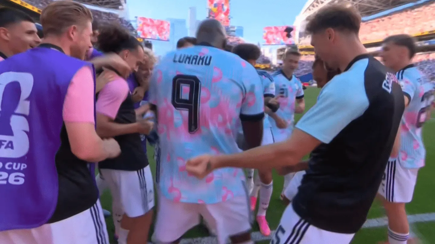 Lukaku celebra la goleada de Bélgica con una celebración polémica en el Mundial 2026