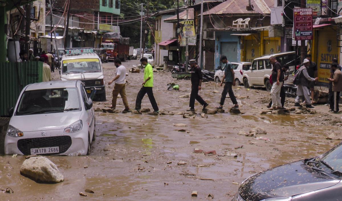Doda’s Thatri faces damage from flash flood and landslide; NH-244 closed