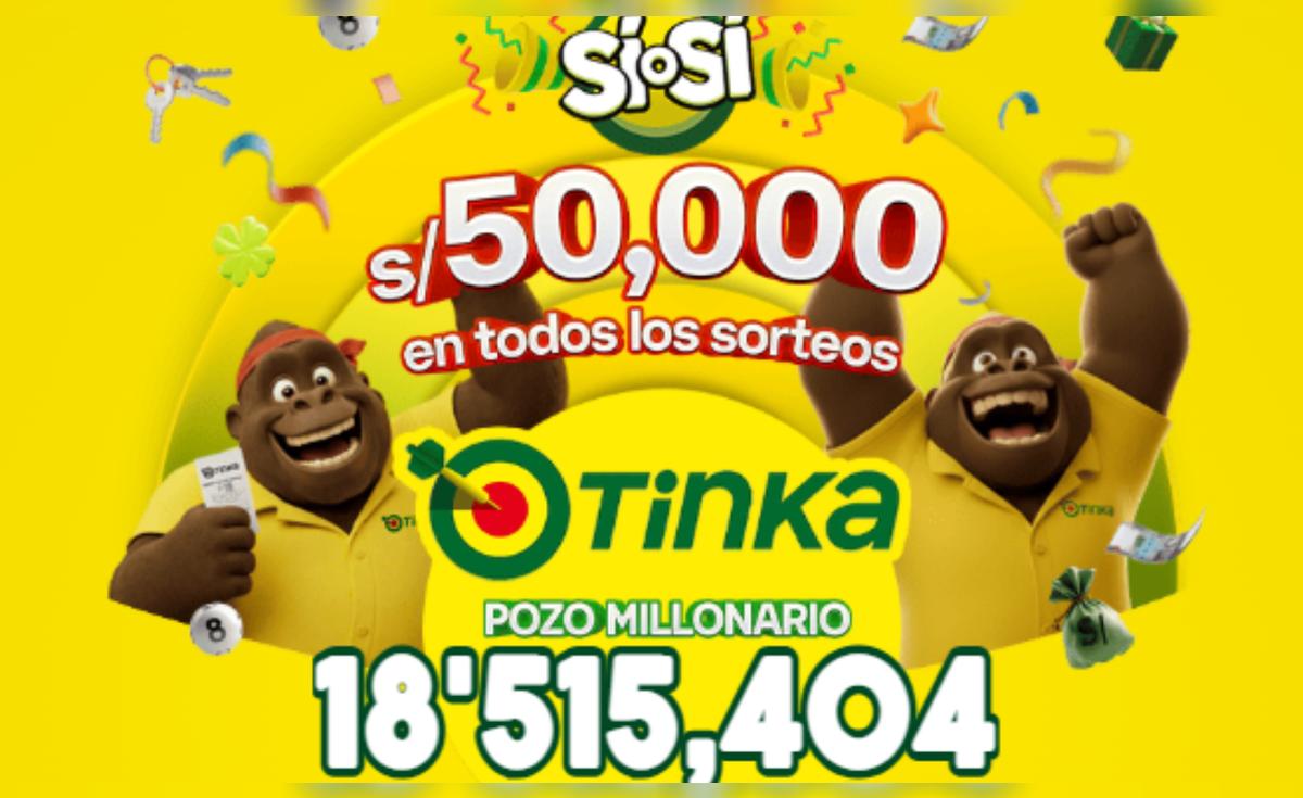 Resultados de La Tinka del miércoles 8 de julio: números ganadores del Pozo Millonario y premios adicionales