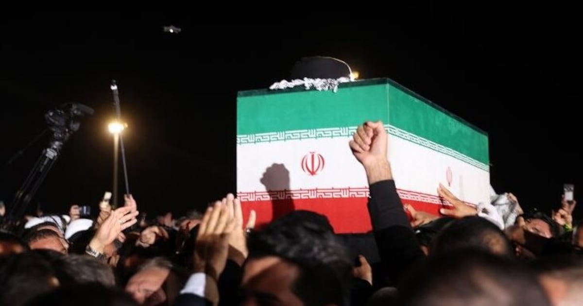 Entierro del exlíder supremo iraní Alí Jamenei en Mashhad