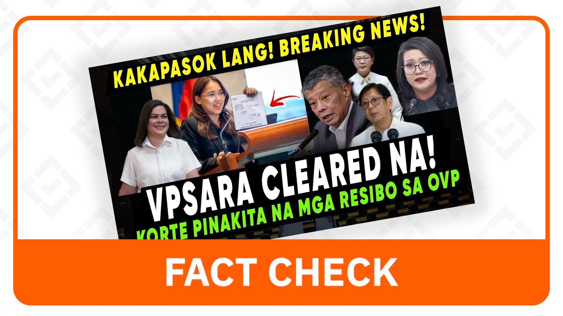Fact Check: COA's Unmodified Opinion on OVP Doesn't Automatically Clear VP Sara Duterte