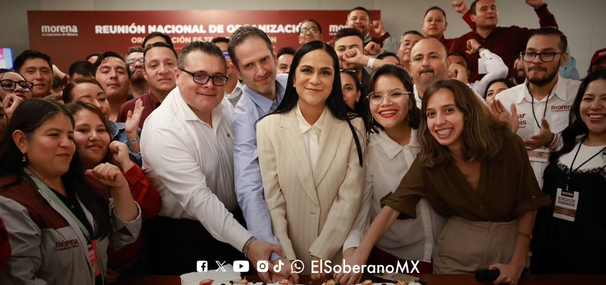 Morena celebra 12 años como partido político más grande de México