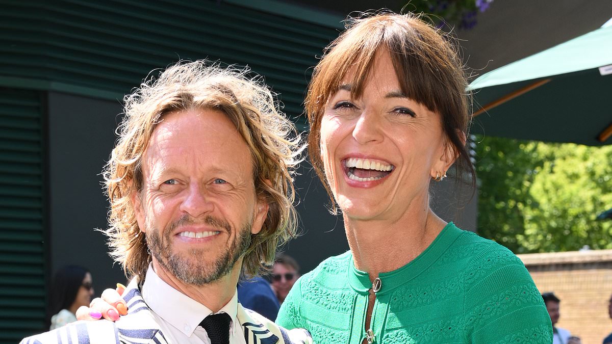Davina McCall and Michael Douglas attend Wimbledon day 13 with celebrity guests